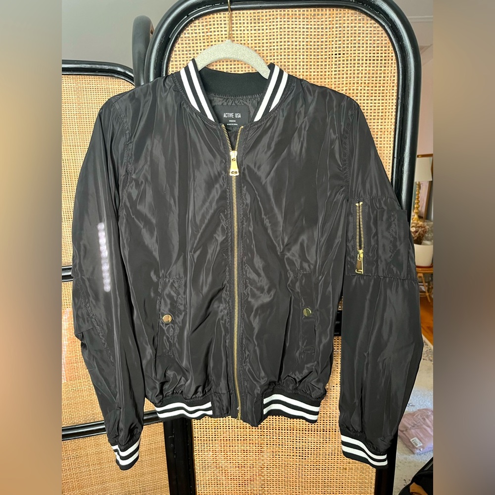 Black Bomber Jacket
